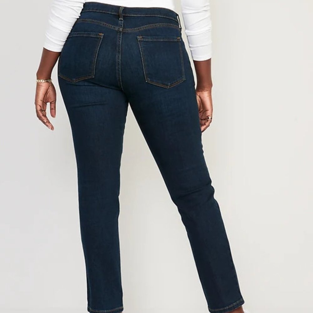 Straight-leg Dark-wash Jeans (12 Long)